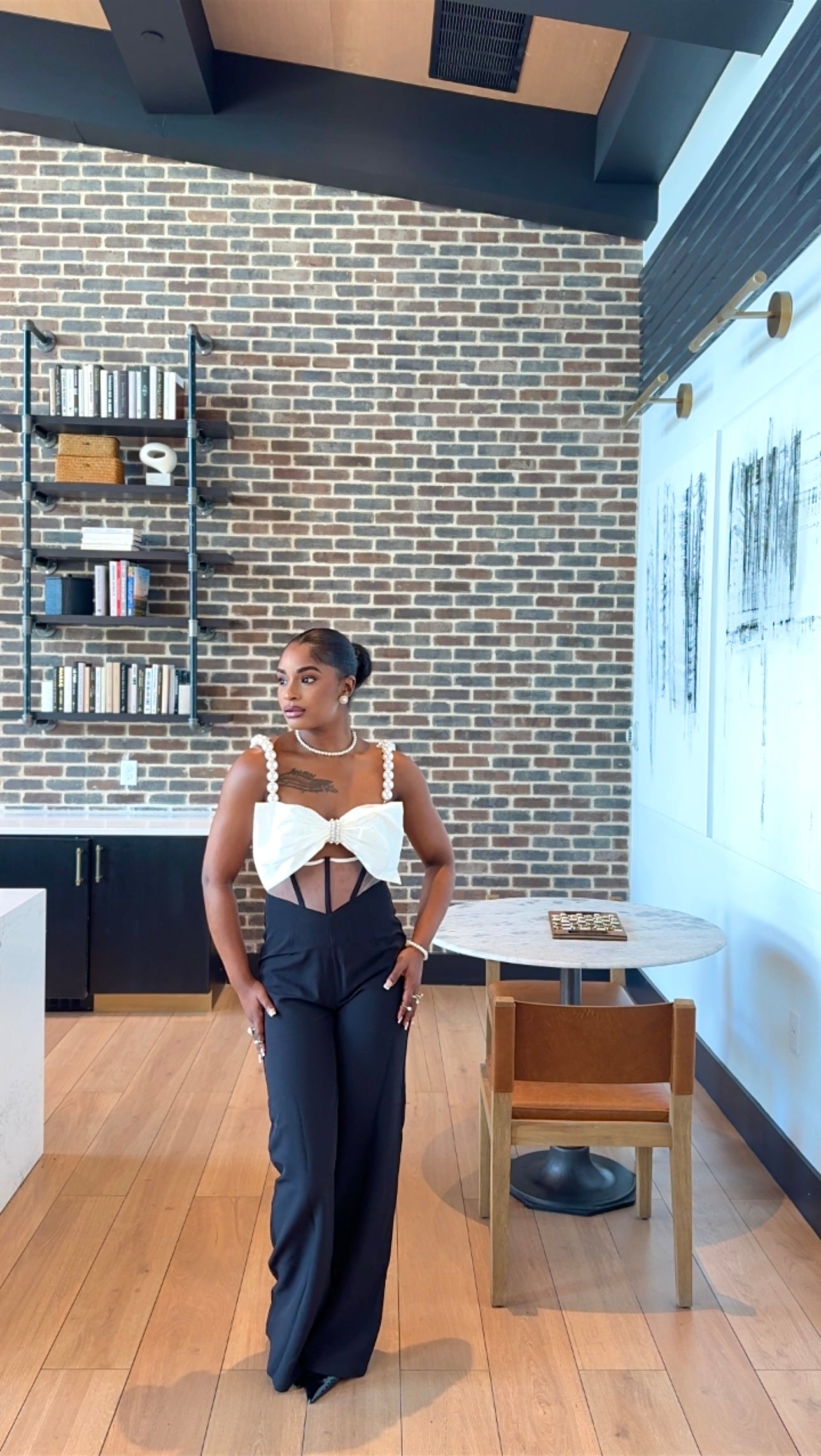 Black & Pearl Jumpsuit