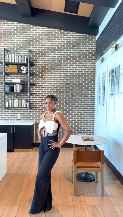 Black & Pearl Jumpsuit